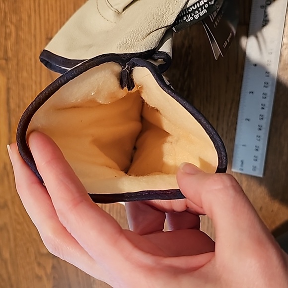 New stained 3M men's leather gloves with thinsulate - Picture 8 of 12